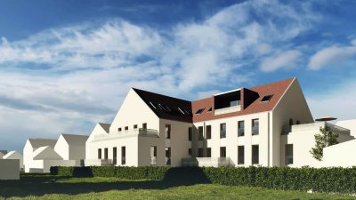 RESERVIERT - Gemütliche DG-Wohnung mit Dachterrasse / Loggia im Effizienzhaus 40