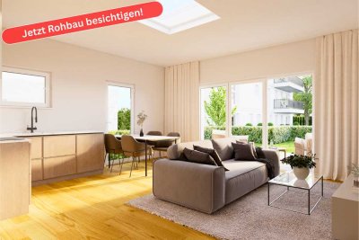 Einmalige Bungalow-Wohnung mit eigenem Eingang & Garten | Rohbau-Besichtigung