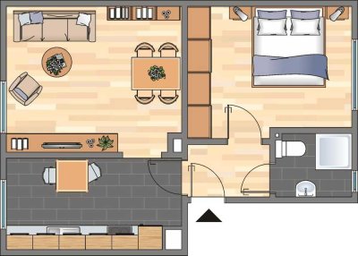 Demnächst frei! 2-Zimmer-Wohnung in Bochum Riemke