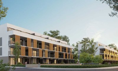 Exklusive 3-Zimmer Neubauwohnung mit Balkon und Tiefgaragenstellplatz, Energieeffizienz KfW 55