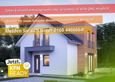 �️� Bauprojekt in gewachsenem Wohngebiet � Tolles Effizienz-EFH inkl. Bauplatz sofort verfügbar