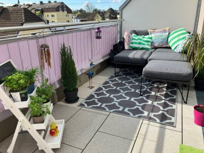 2-Zi-Dachgeschosswohnung mit SW-Terrasse und 2 Tiefgaragenplätze