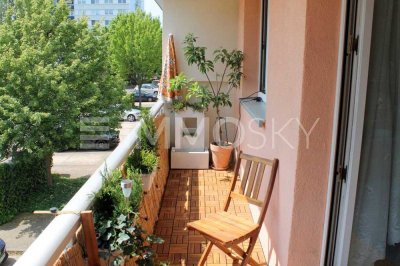 Bezugsfreie 3 Zimmer Stadtwohnung im Grünen mit Balkon