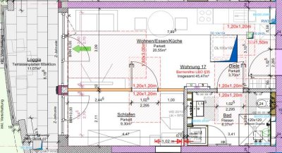 Neubau: Helle 2-Zimmer-Dachgeschosswohnung mit Loggia in zentraler Lage von Schorndorf