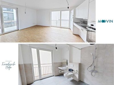 ++Rollstuhlgerechte 3-Zimmer-Wohnung mit Balkon im Neubauquartier “Großherzog Friedrich Höfe” ++