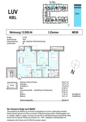 Wohnen an der Hörn 3-Zimmer-Neubauwohung Süd-Ausrichtung im Baufeld XIII