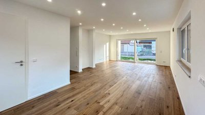 **KfW40-NEUBAU/ERSTEINZUG** Exklusive 5-Zi-Maisonette-Whg. mit lux. Innenausstattung, Garten und EBK