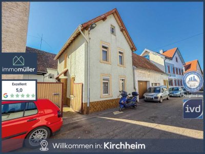Schnäppchenjäger aufgepasst! Sanierungsbedürftiges EFH mit Scheune in Kirchheim!