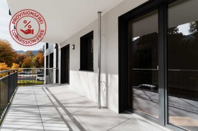 Salon mit Bergblick! 
Neubauwohnung mit Blick auf den Schönberg in Bad Reichenhall