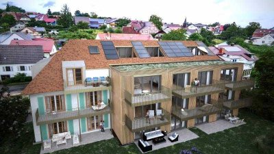 Ferienwohnung am Bodensee - Energiestandard A+ / großer Südbalkon - barrierefrei