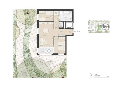 Tolle 3-Zimmer-Gartenwohnung mit großzügiger Grünfläche und Loggia