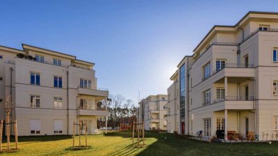 Barrierefreie 3-Zimmer-Neubau-Wohnung mit EBK, Fußbodenheizung, elek. Rollläden & 2 PKW-Stellplätzen