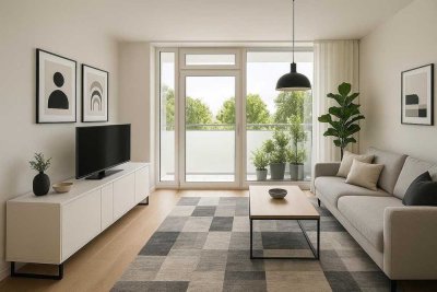 Frisch renoviert & bezugsfrei: Helle 3,5-Zimmer-Wohnung mit Freizeitkomplex im Haus