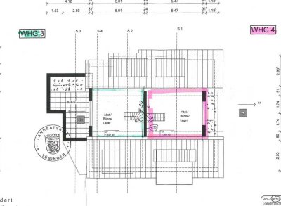 Schöne offene 3,5-Zimmer-Maisonette-Wohnung mit Balkon und EBK in Jettenburg