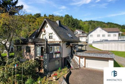 Ruhig wohnen in Simmertal: Großzügiges EFH mit Wintergarten, Dachterrasse & optionalem Baugrundstück