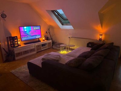 Charmante 2,5-Zimmer-Dachgeschosswohnung im Herzen von Untermünkheim – möbliert & all-inclusive