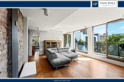 Die Skyline von Berlin auf den Penthouse-Dachterrassen am Boxhagener Platz genießen!