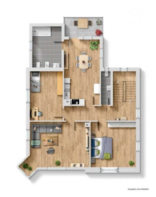 Wohnung Obergeschoss im historischen Speyerhaus – sanierter Altbau trifft auf modernen Wohnkomfort