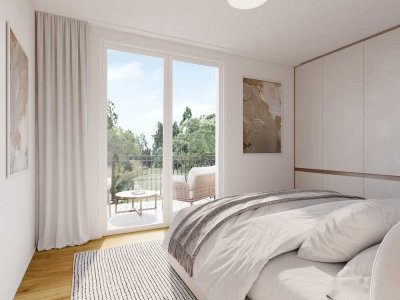 Helle 2-Zimmer-Wohnung im 2.OG mit 2 Balkonen  | Neubau Erstbezug im Langenfelder Stadtzentrum