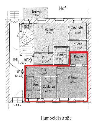 Ansprechende und sanierte 2-Raum-Wohnung in Freiberg