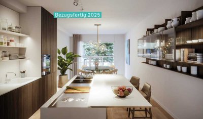 Bezugsfertig 2025: Garten-Maisonette in Holz-Hybrid-Ensemble