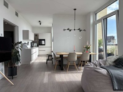 Einzigartiges Penthouse im Magdeburger Domviertel mit zwei Dachterrassen und Dom-Blick