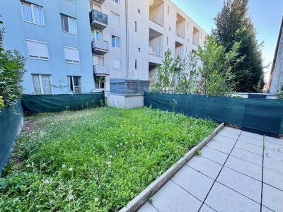 GARTENTRAUM | TOPLAGE NÄHE DONAUZENTRUM | HELLE SINGLE-WOHNUNG | U-BAHN-NÄHE
