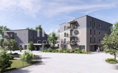 Erstbezug, provisionsfrei und Top-Ausstattung: 2-Zimmer-Wohnung mit großem Balkon