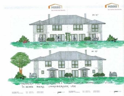 Modern Art - Mediterrane - Doppelhaus - Villa