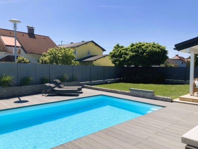 MODERNES TRAUMHAUS mit POOL &amp; WELLNESSBEREICH / ZENTRUMSNAHE RUHIGE SIEDLUNGSLAGE / SACKGASSE