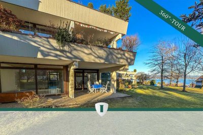Bezugsfreie Terrassenwohnung mit Fernblick zum Bodensee, Hallenschwimmbad, Garage u. KFZ-Stp.!