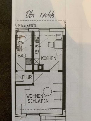 Vollständig renovierte 1-Zimmer-Wohnung mit EBK in Kehl