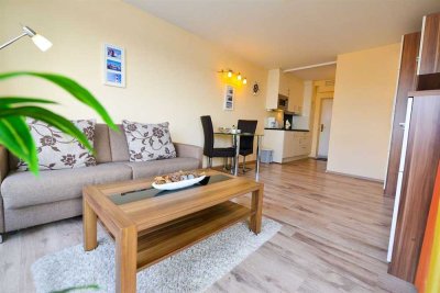Modernisiertes, gepflegtes Einraumapartment mit Teilseesicht im Haus Frische
