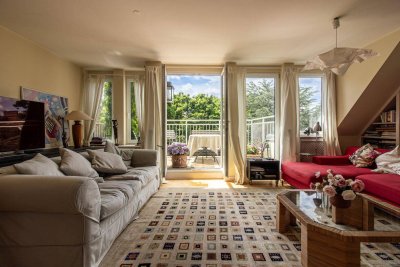 PENTHOUSE – Ruhig, Perfekt Erreichbar , WANDLUNGSFÄHIG (bis 5 Schlafräume) mit TERRASSEN und PHANTASTISCHEM AUSBLICK