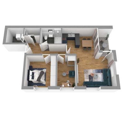 Perfekt für junge Familien und Paare: 3-Zimmerneubauwohnung in zentraler Lagen mit moderner Küche