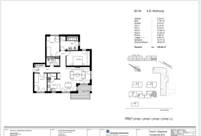 Neuwertige 4-Zimmerwohnung mit Balkon und Einbauküche in Rastatt