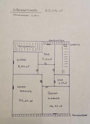 Schöne 2-Zimmer-DG-Wohnung in Salzweg