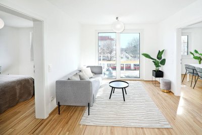 Chic am Wasser - 2-Zimmer-Wohnung mit Balkon im 11.OG| an der Alten Donau | Blick auf den Kahlenberg