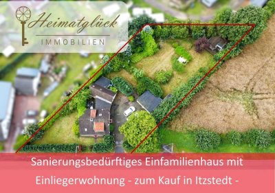 Sanierungsbedürftiges Einfamilienhaus mit Einliegerwohnung  - zum Kauf in Itzstedt -