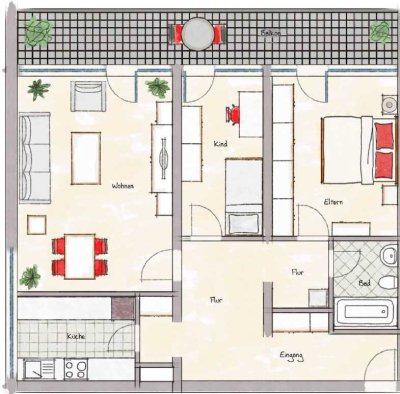 Attraktive 3-Zimmer-Wohnung in Schwebheim – Modern, gepflegt und sofort verfügbar!