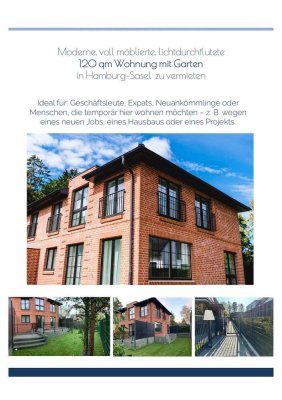moderne 120qm Wohnung mit Garten in Hamburg-Sasel