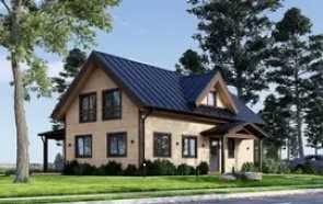 Fertighaus aus Holz (isoliert) 127 m² Wohnfläche