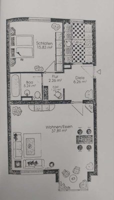 Stilvolle 2-Raum-Wohnung in Limburgerhof