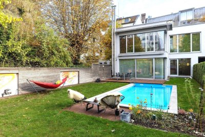 DOMVIERTEL LINZ - 260m2 Townhouse - Garten - Pool - Tiefgarage