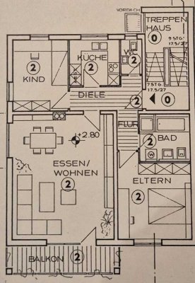 Stilvolle 3-Zimmer-Wohnung mit Balkon und Einbauküche in Ochsenfurt