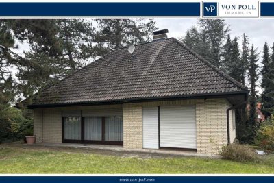 Bungalow mit großzügigem Garten und Kamin - entspanntes Wohnen auf einer Ebene!