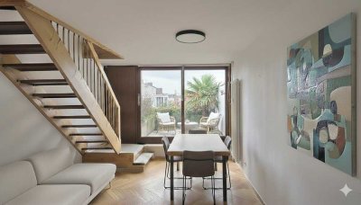 Helle Maisonette mit traumhafter Dachterrasse in Bestlage von FFB-Buchenau