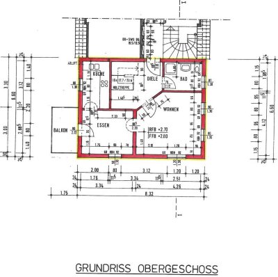 Ansprechende und gepflegte 3-Raum-Maisonette-Wohnung mit Einbauküche in Rottweil