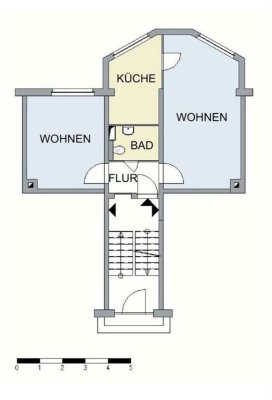 Zwei-Raum-Wohnung