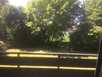 1-Zimmer Wohnung mit großem Balkon in Westlage und Blick ins Grüner